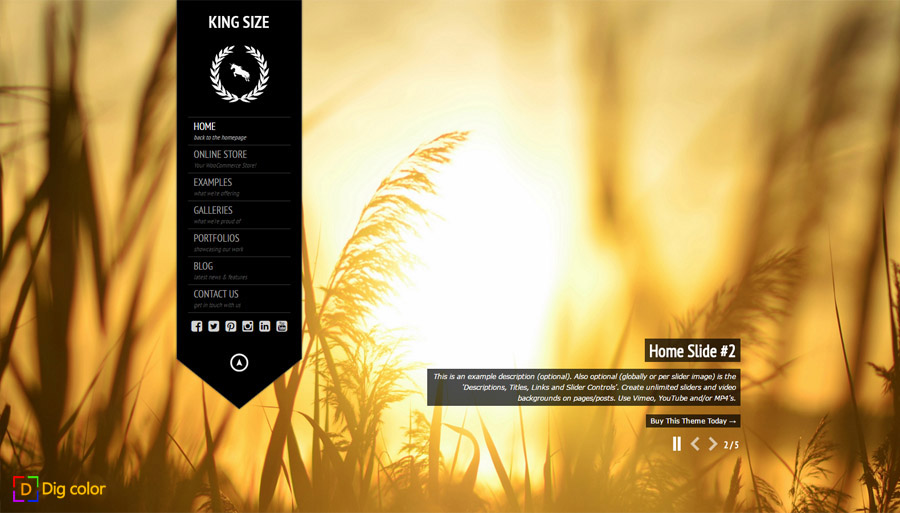 KingSize wordpress photography theme