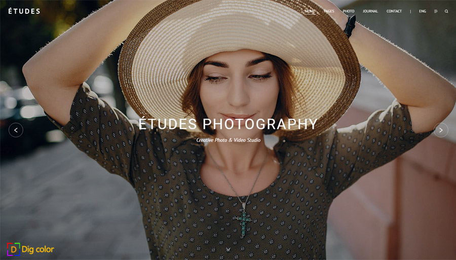 Etudes wordpress photography theme